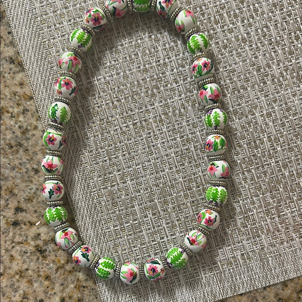 Angela Moore floral necklace